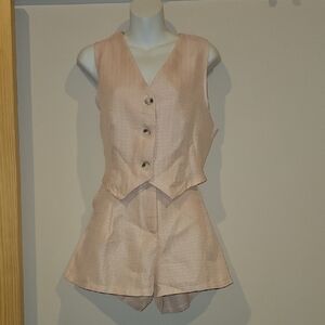 Elegant Pink Sleeveless Jumpsuit